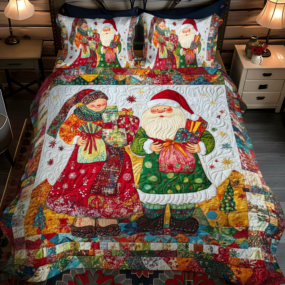 Winter Wonderland 3-Piece Quilted Bedding Set NCU0PD744