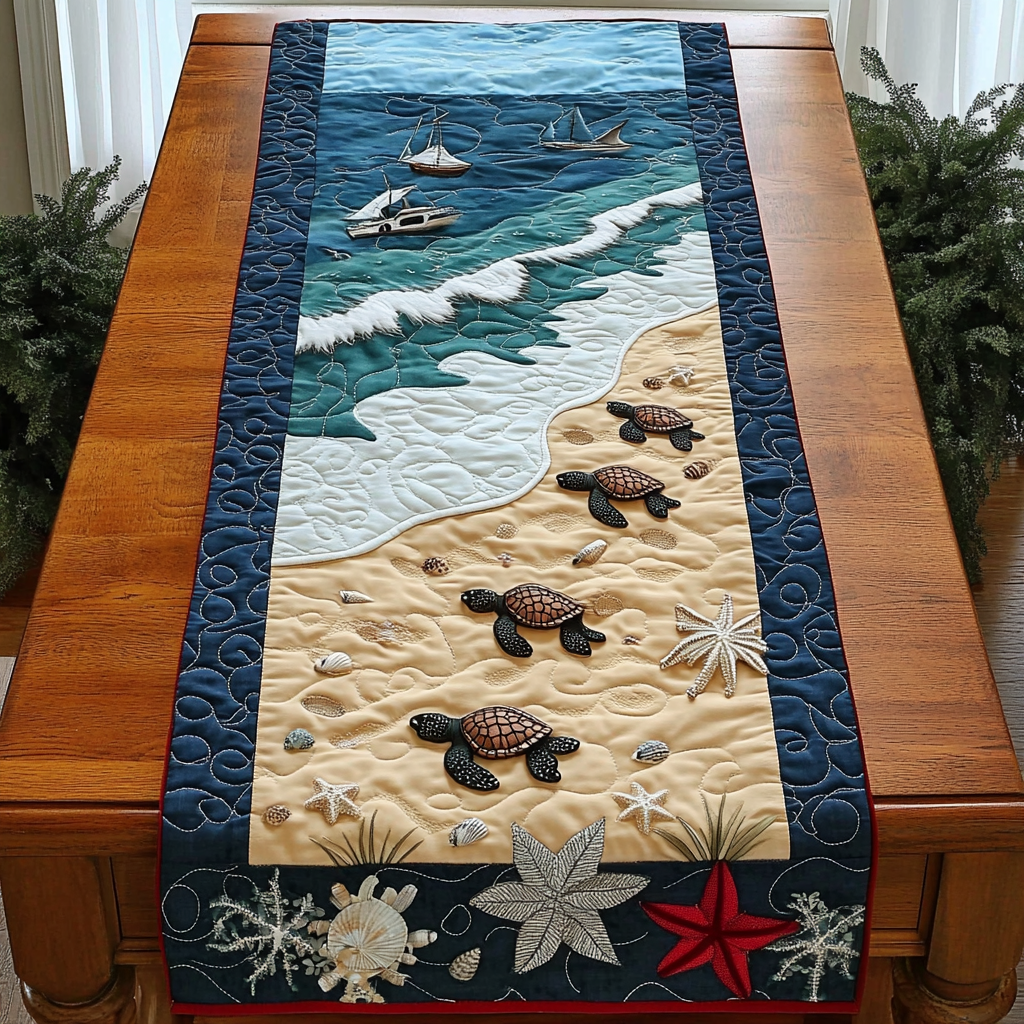 Wise Wanderer Quilted Table Runner NCU0DDK149