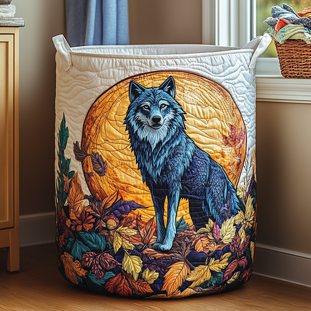 Wolf Path Quilted Laundry Basket NCU0DDK979
