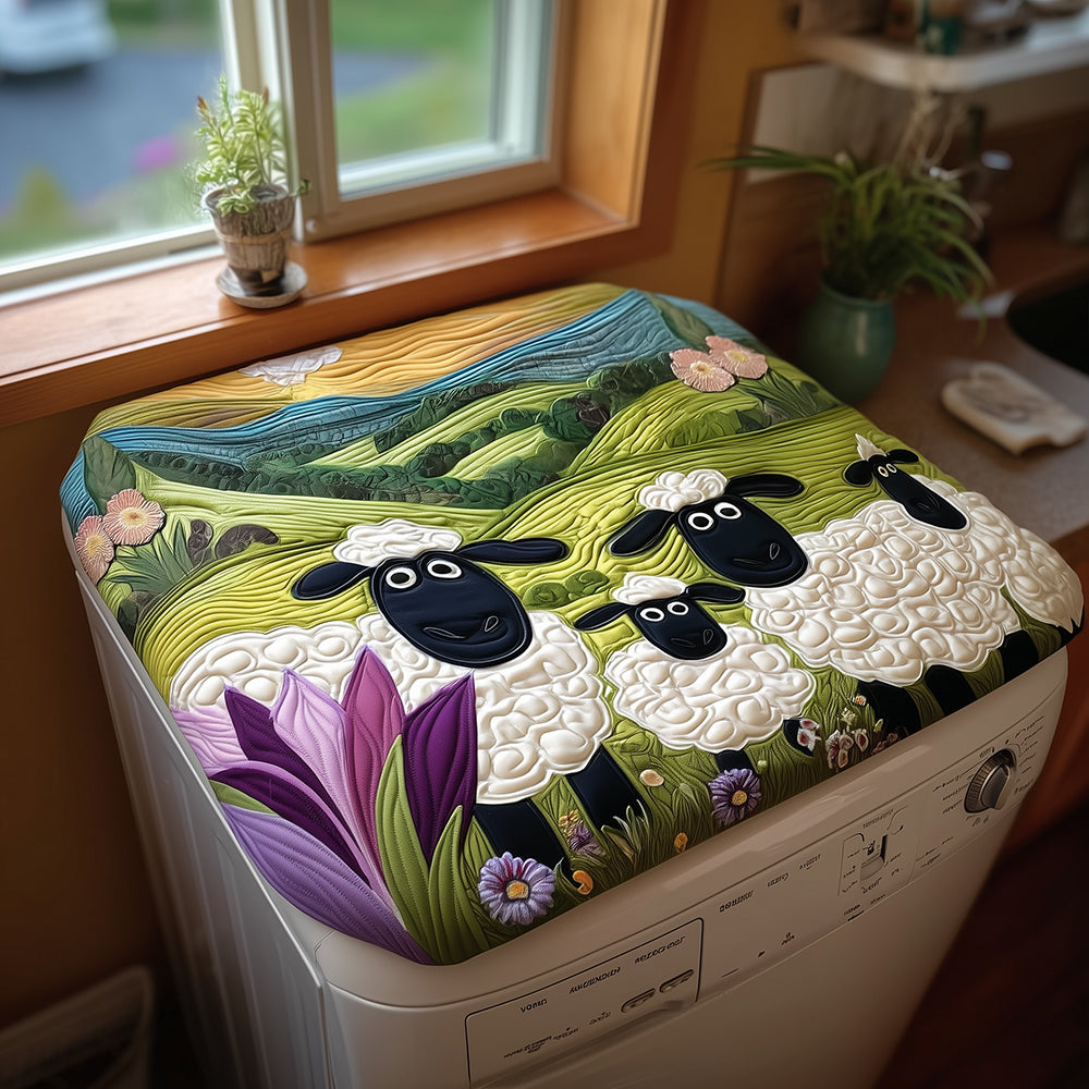 Wool Friends Quilted Washer and Dryer Cover NCU0TH3029