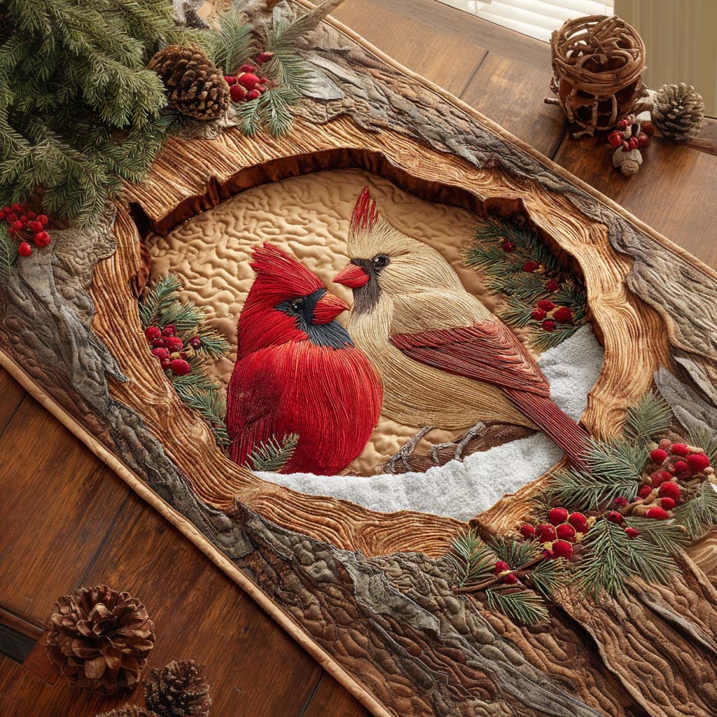 Wreathside Visitor Quilted Table Runner NCU0NXD808