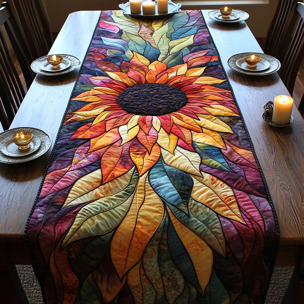 Yellow Bliss Quilted Table Runner NCU0DV537