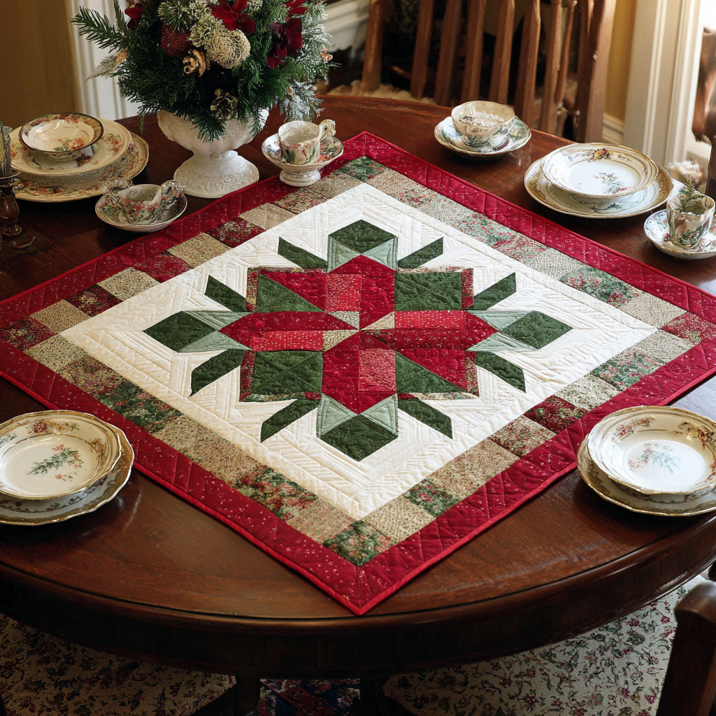 Yuletide Radiance Quilted Table Topper NCU0PTT1252
