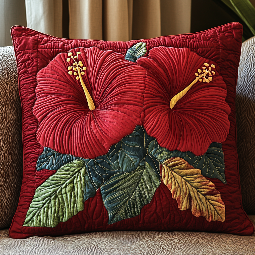Petal Harmony Quilted Pillow Case NCU0NVH482