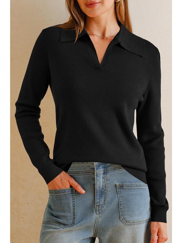 Arach&Cloz Women&rsquo;s Wool Blend Polo Shirts Fall Sweaters Business Casual Outfits 2025
