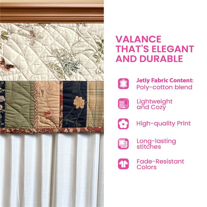 Vintage Library Quilted Valance NCU0DDK835