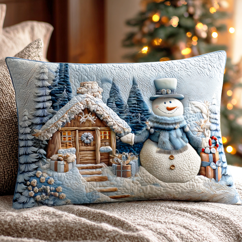 Silent Snow Eve Quilted Bedding Pillow Case NCU0NTD601