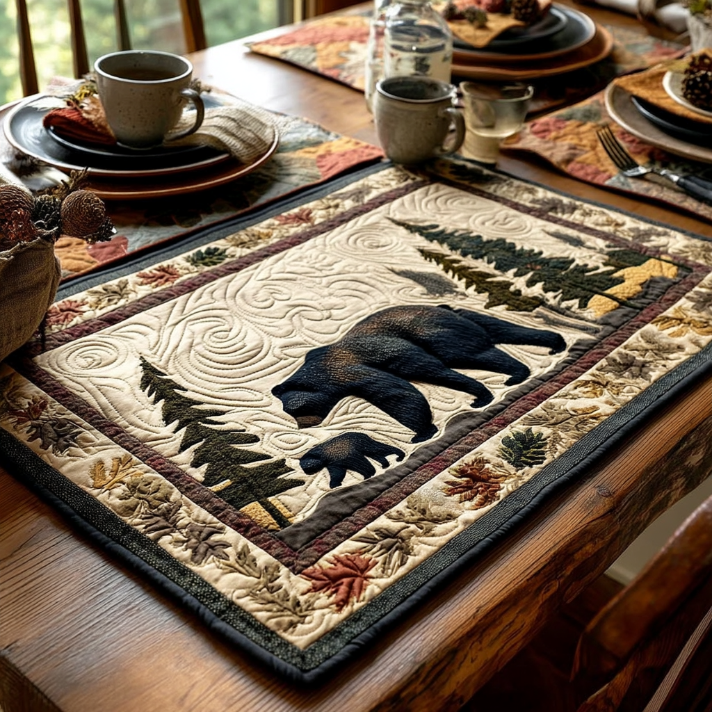 Forest Companions Quilted Place Mat NCU0NTV356