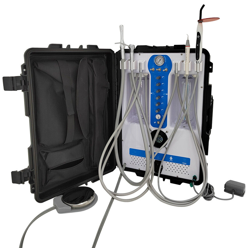GREELOY® GU-P206S Portable Dental Unit with Air Compressor, Curing Light, and Scaler 2/4H image 3