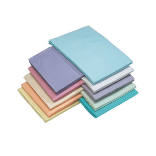 500 CS Avalon Papers 1053 Dental Bib Polyback Towel with 2 Ply Tissue and Poly 13 × 18 in