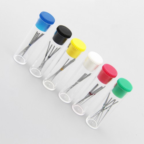 6 Bottles Woodpecker Niti Endodontic Files U File for Root Canal Cleaning #15-40 for Professional Use
