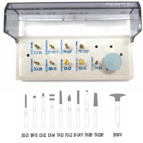 10-Piece/Kit Dental Porcelain Anterior Teeth for Ceramics Zirconia Crowns FG 0610 D