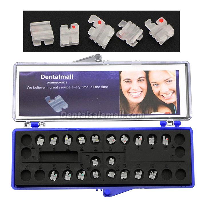 Professional Dental Orthodontic Ceramic Brackets Braces Slot Roth 022 345 Hooks image 2