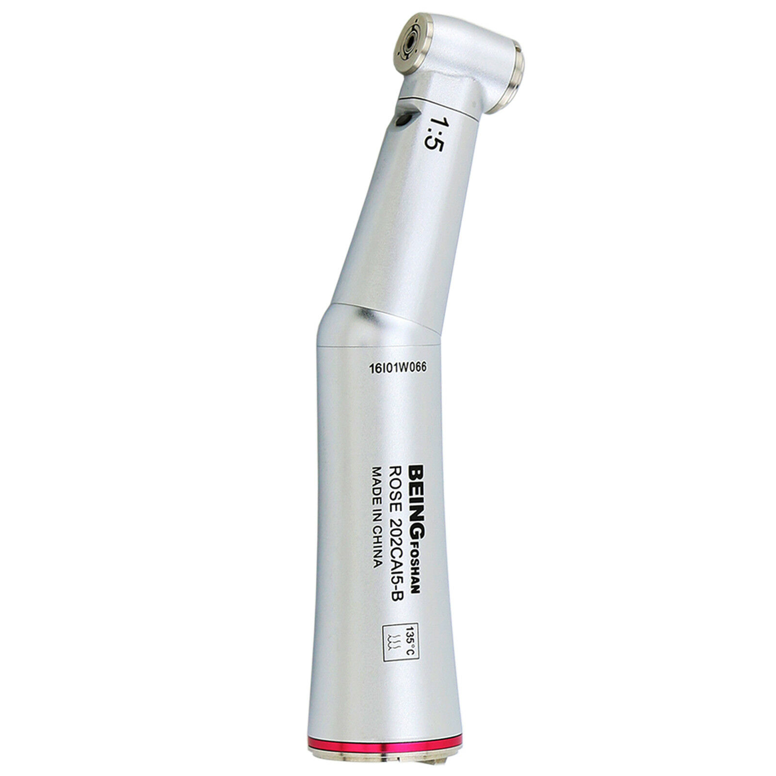 Being Professional Dental 1:5 Fiber-Optic Contra-Angle Handpiece Inner Water 1.6mm Red Ring image 2