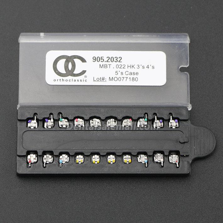 50-Pack Dental Orthodontic OC MIM Metal Brackets Braces Mini MBT 022 345 Hooks image 2
