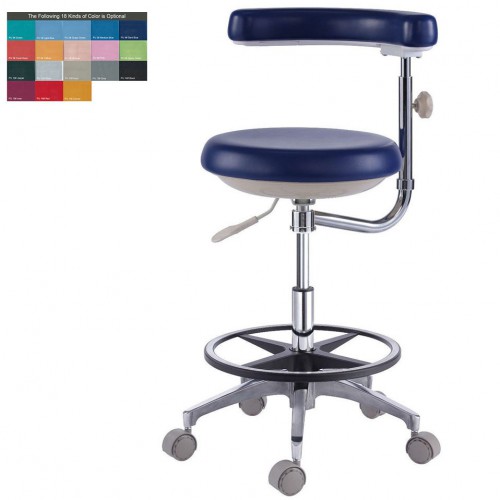 Professional Dental Assistant's Stool Nurse's Stool Chair PU Leather QY500(N) 18 Colors image 1
