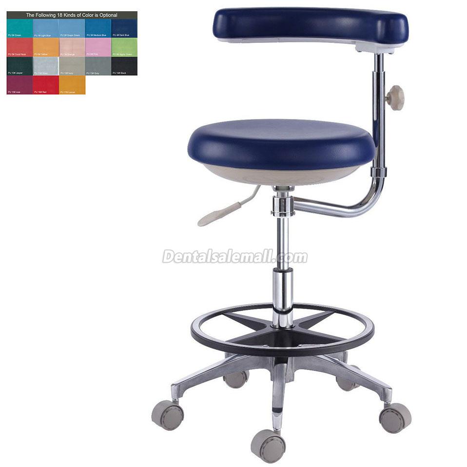 Professional Dental Assistant's Stool Nurse's Stool Chair PU Leather QY500(N) 18 Colors image 2