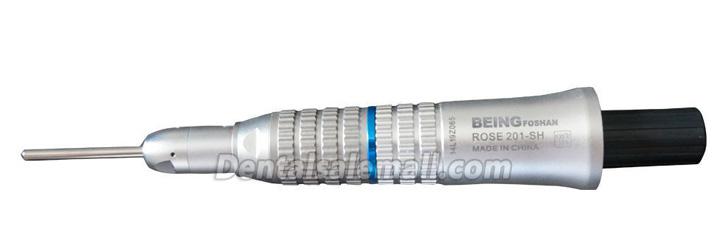 Being® Rose 201SH Professional Dental Low-Speed E Type Straight Nose Handpiece 1:1 Ratio image 3