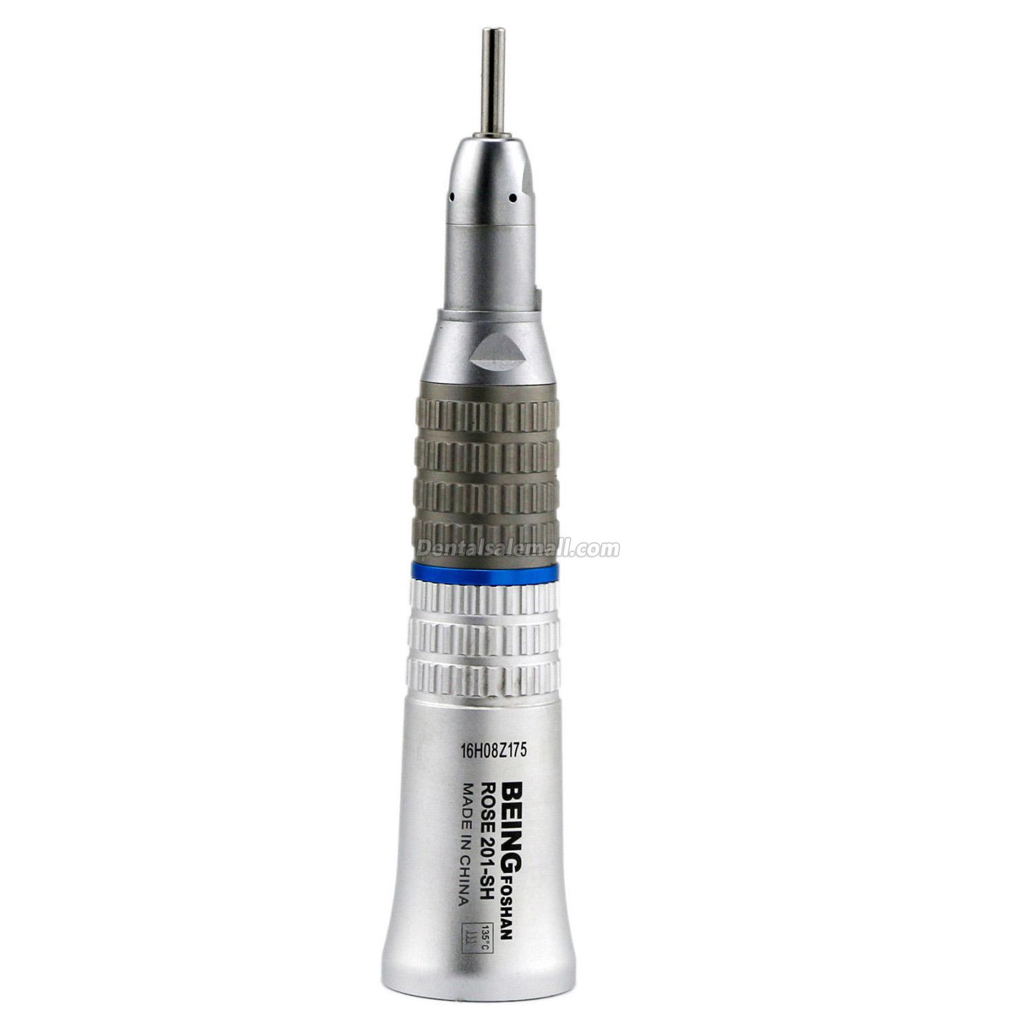Being® Rose 201SH Professional Dental Low-Speed E Type Straight Nose Handpiece 1:1 Ratio image 2