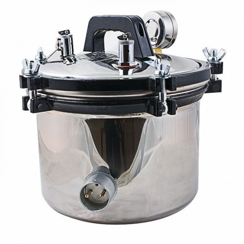 8L Portable Steam Autoclave Sterilizer for Professional Dental Medical Stainless Steel Seal image 1