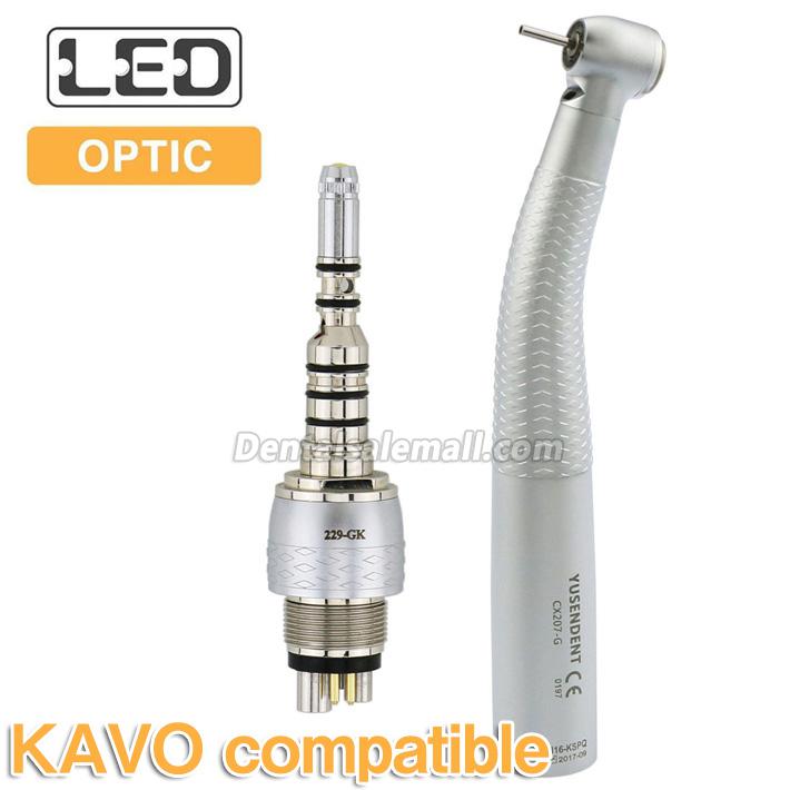 YUSENDENT® CX207-GK-PQ Professional Dental Turbine Handpiece with KaVo Roto Quick Coupler image 2