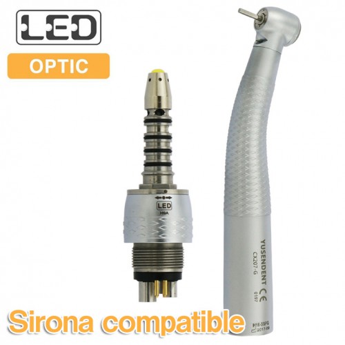 YUSENDENT® CX207-GS-PQ Professional Dental Turbine Handpiece with Sirona Roto Quick Coupler