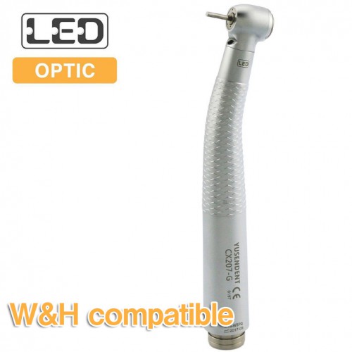 YUSENDENT® CX207-GW-TP Professional Dental Led Turbine Handpiece Compatible W&H (NO Quick Coupler) image 1