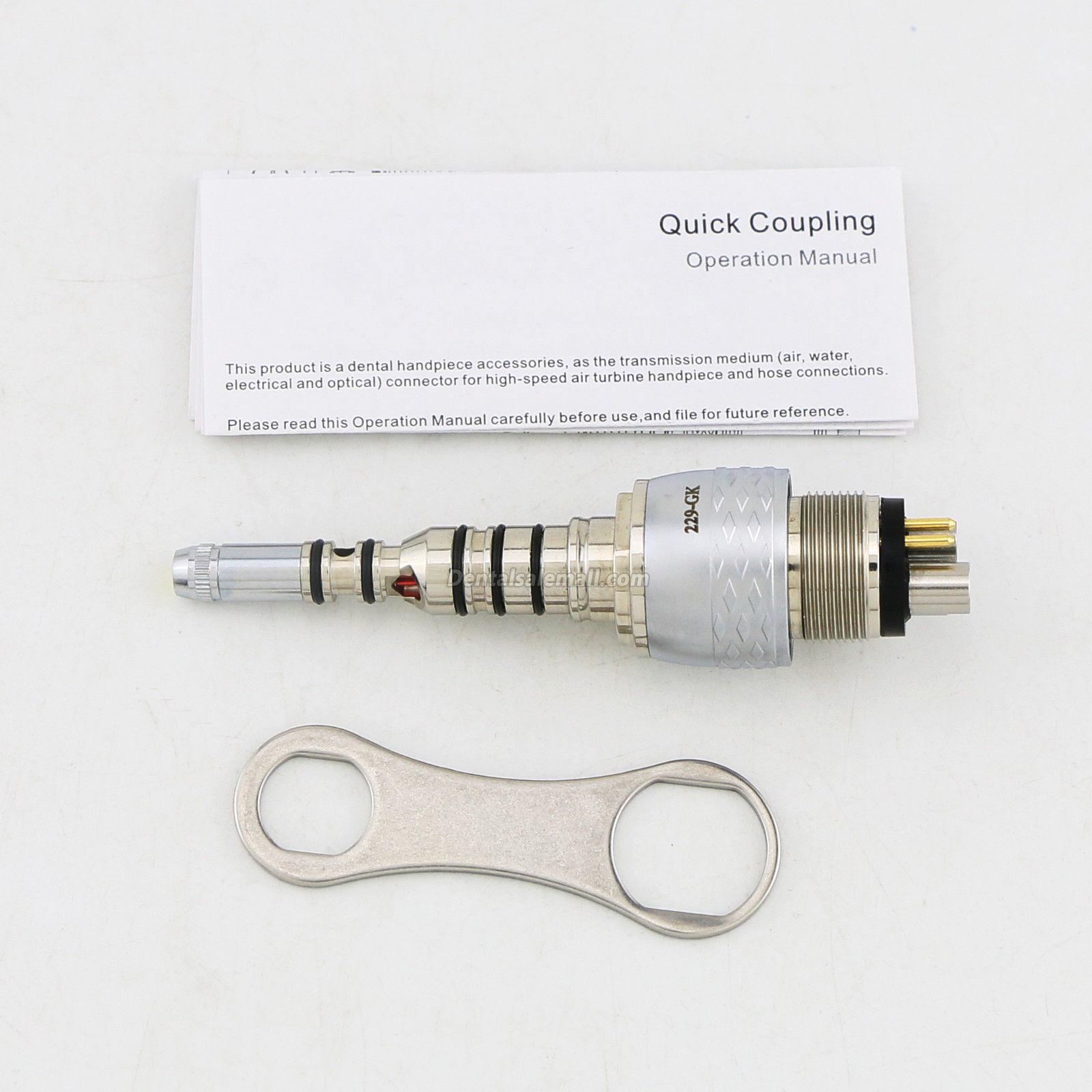 YUSENDENT Professional Dental Fiber-Optic Handpiece LED Quick Coupling Kavo Multiflex 6 Pin image 10