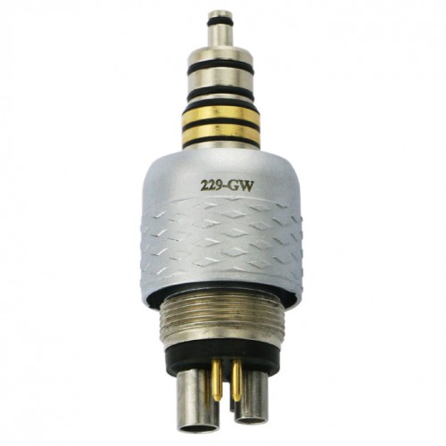 COXO CX229-GW Professional Dental Coupling Coupler 6-Hole for Fiber-Optic High-Speed Turbine Handpiece image 1