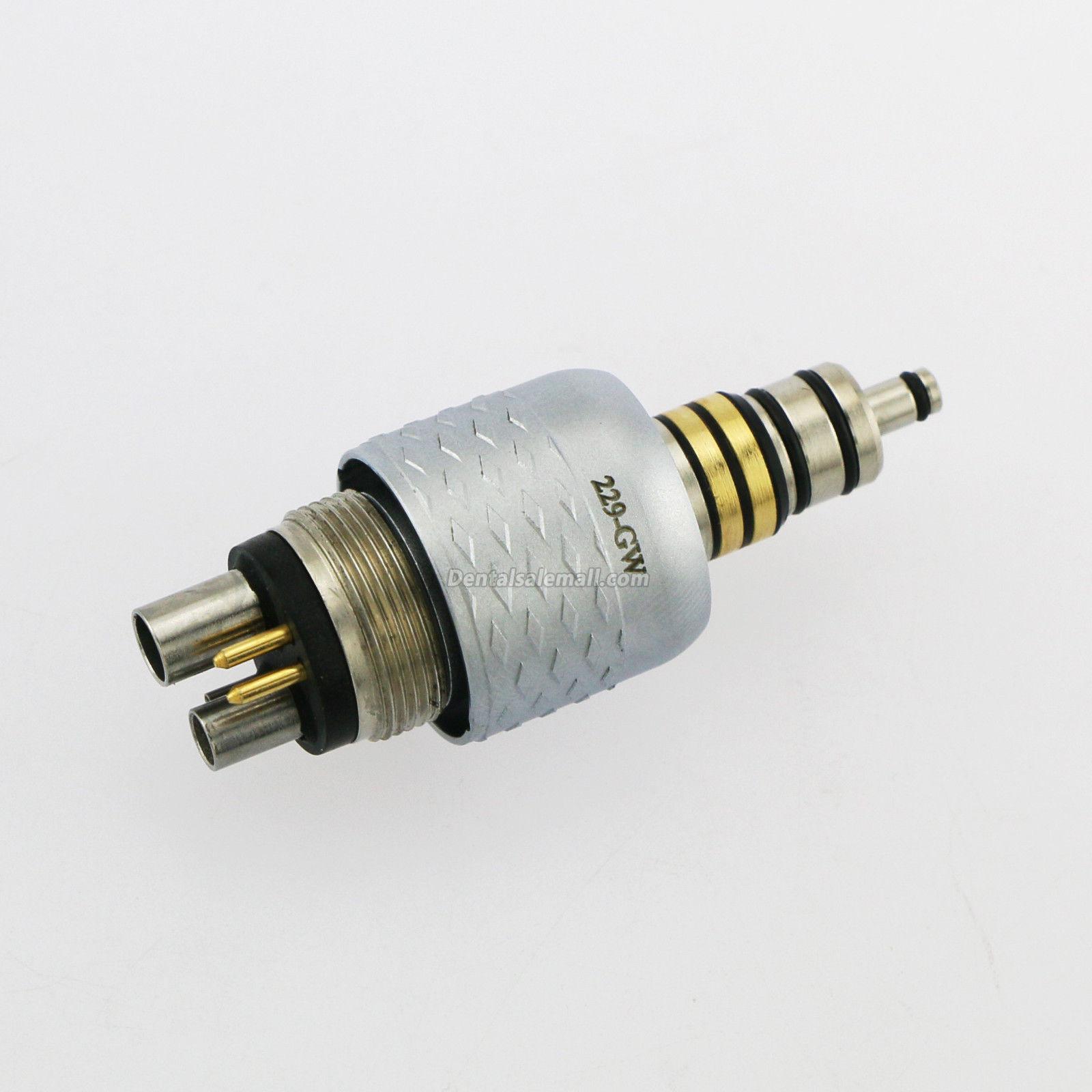 COXO CX229-GW Professional Dental Coupling Coupler 6-Hole for Fiber-Optic High-Speed Turbine Handpiece image 3
