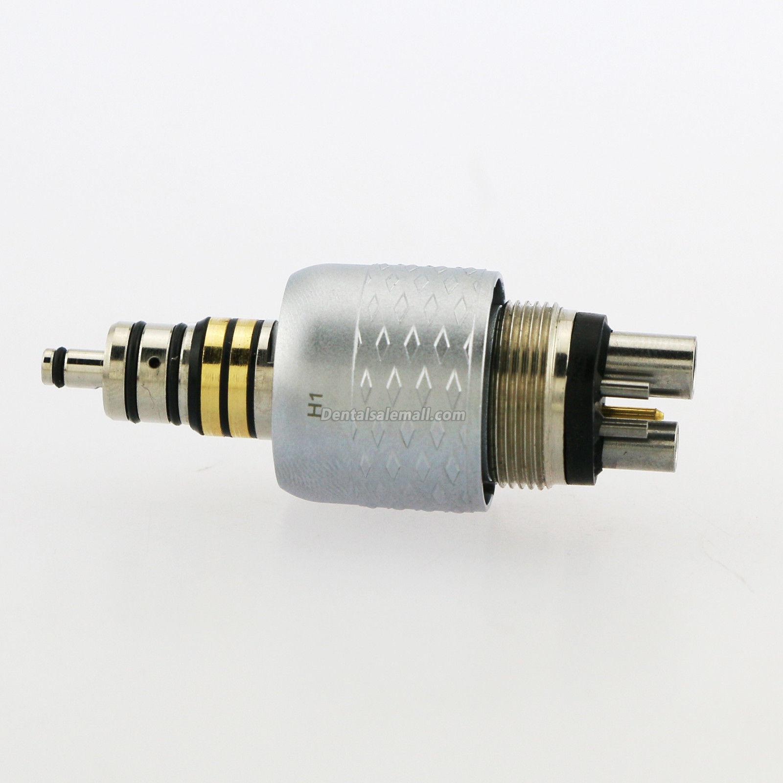COXO CX229-GW Professional Dental Coupling Coupler 6-Hole for Fiber-Optic High-Speed Turbine Handpiece image 7