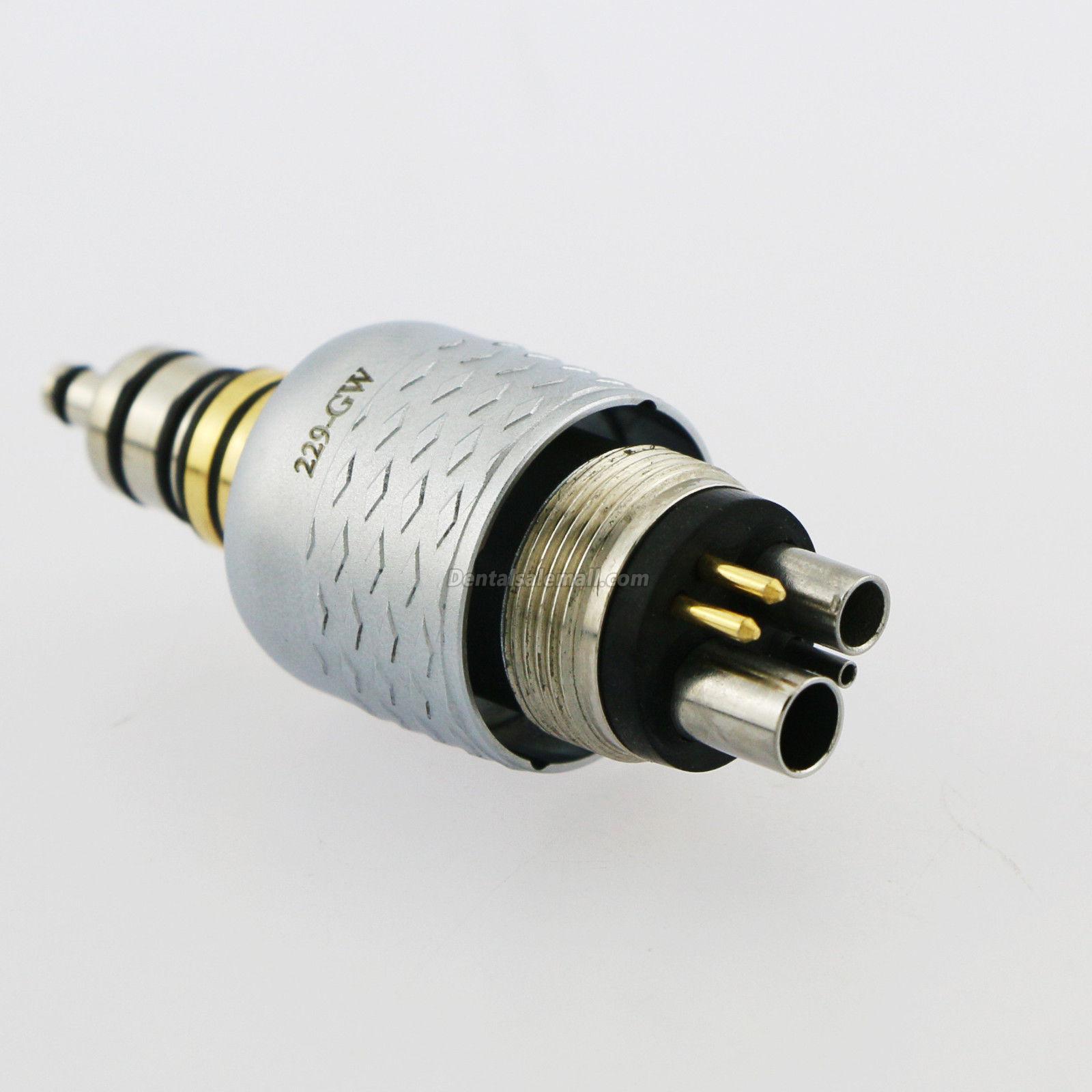 COXO CX229-GW Professional Dental Coupling Coupler 6-Hole for Fiber-Optic High-Speed Turbine Handpiece image 6