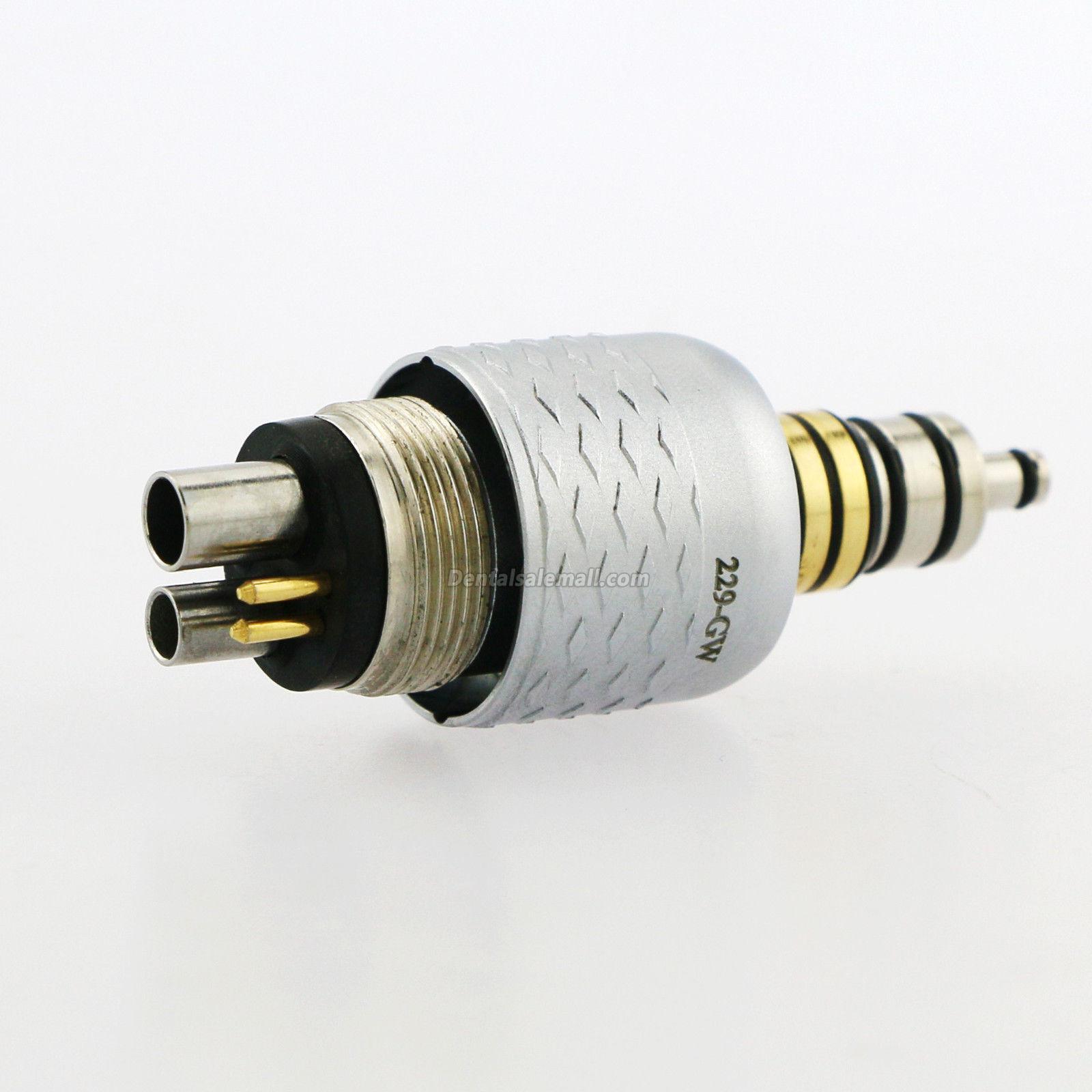 COXO CX229-GW Professional Dental Coupling Coupler 6-Hole for Fiber-Optic High-Speed Turbine Handpiece image 8