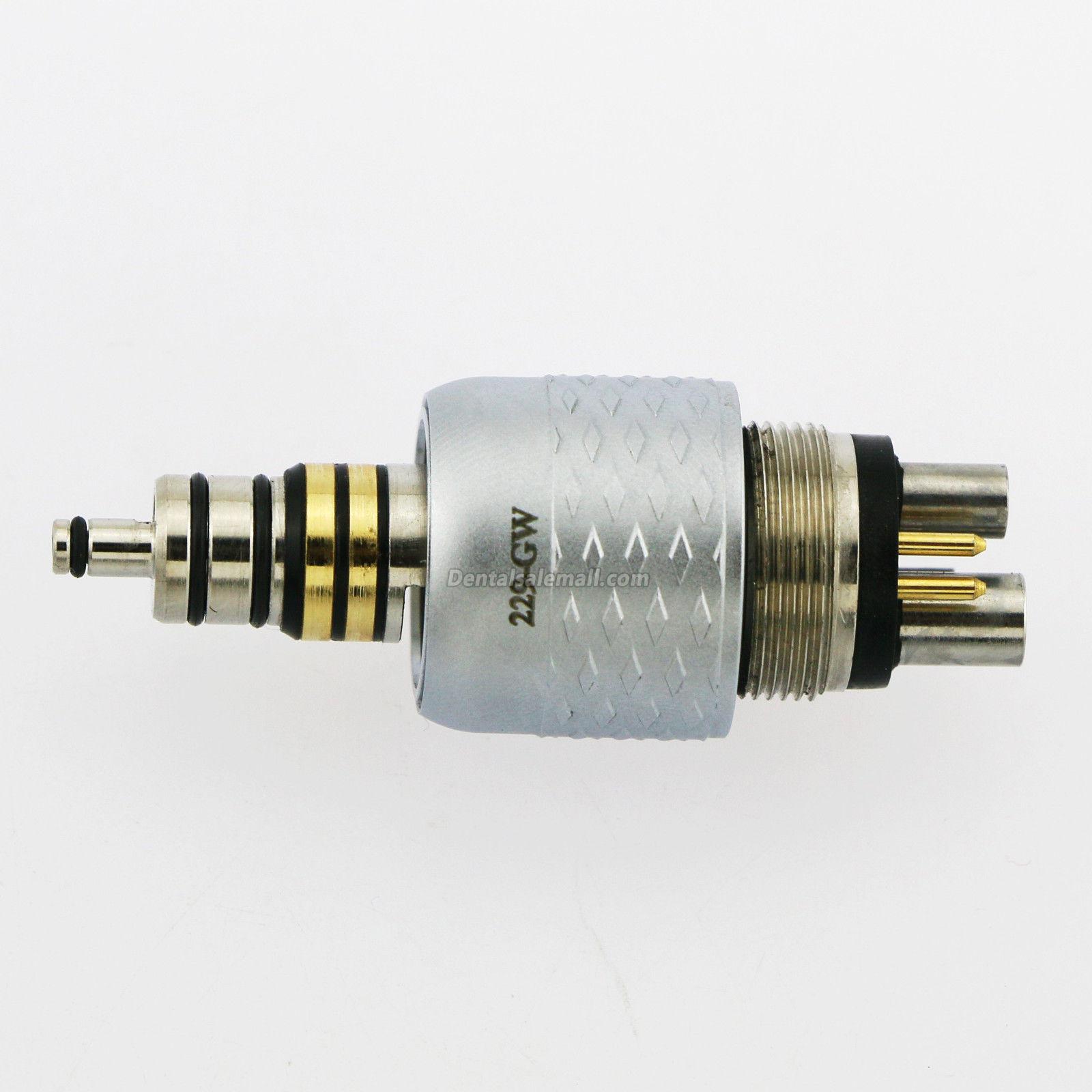COXO CX229-GW Professional Dental Coupling Coupler 6-Hole for Fiber-Optic High-Speed Turbine Handpiece image 11