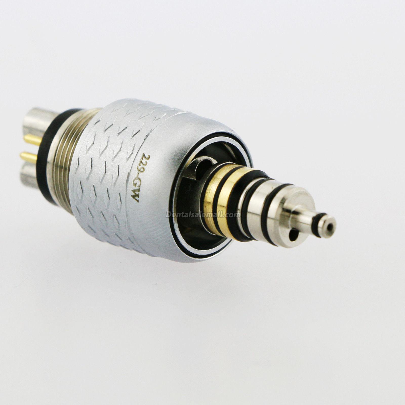 COXO CX229-GW Professional Dental Coupling Coupler 6-Hole for Fiber-Optic High-Speed Turbine Handpiece image 10