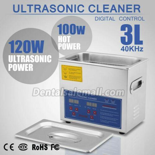 3L Tank Capacity Stainless Ultrasonic Cleaner Machine with Cleaning Basket for Professional Use image 2