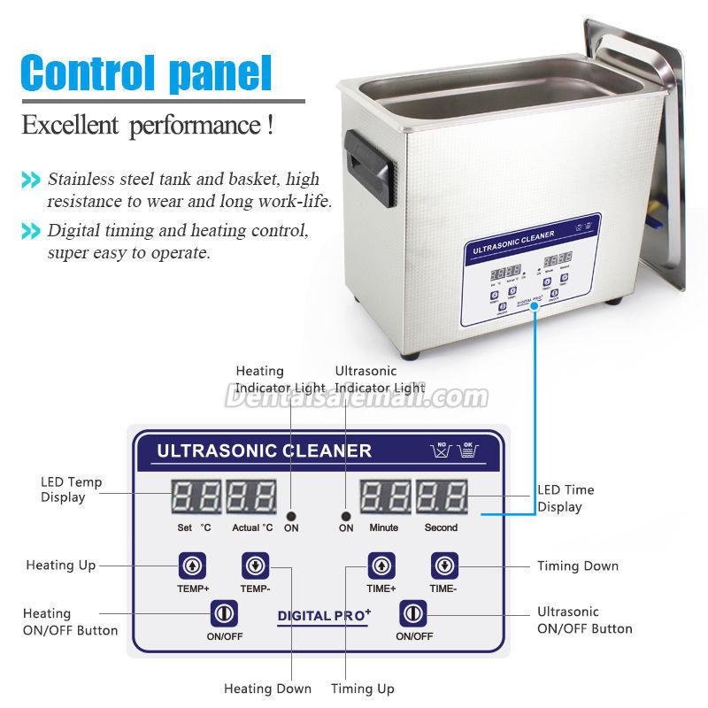 6.5L Ultrasonic Cleaner Machine Ultrasound Solution Jewelry Circuit Board Gun Parts for Professional Use image 4