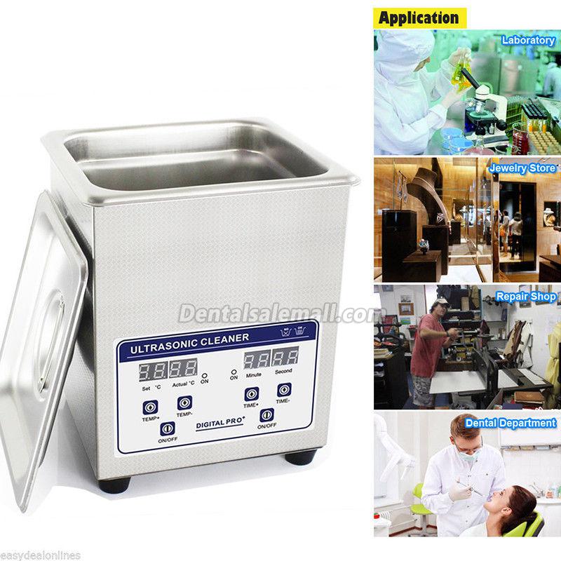 2L Industry Digital Ultrasonic Cleaner Machine Heater Timer Stainless Jewel Clean Tank for Professional Use image 7