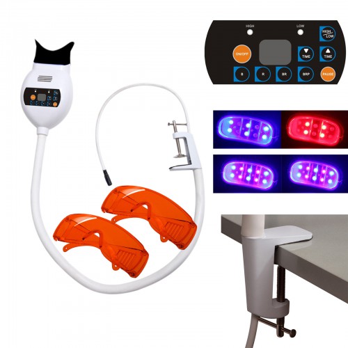 Professional Dental Teeth Whitening Bleaching Lamp 3*LED Light Color Accelerator &2*Goggles image 1