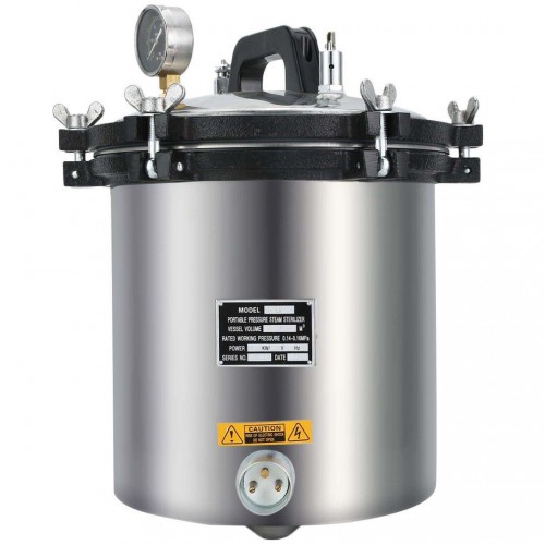 18L High Pressure Steam Sterilizer Medical Professional Dental Tattoo Autoclave Sterilization image 1