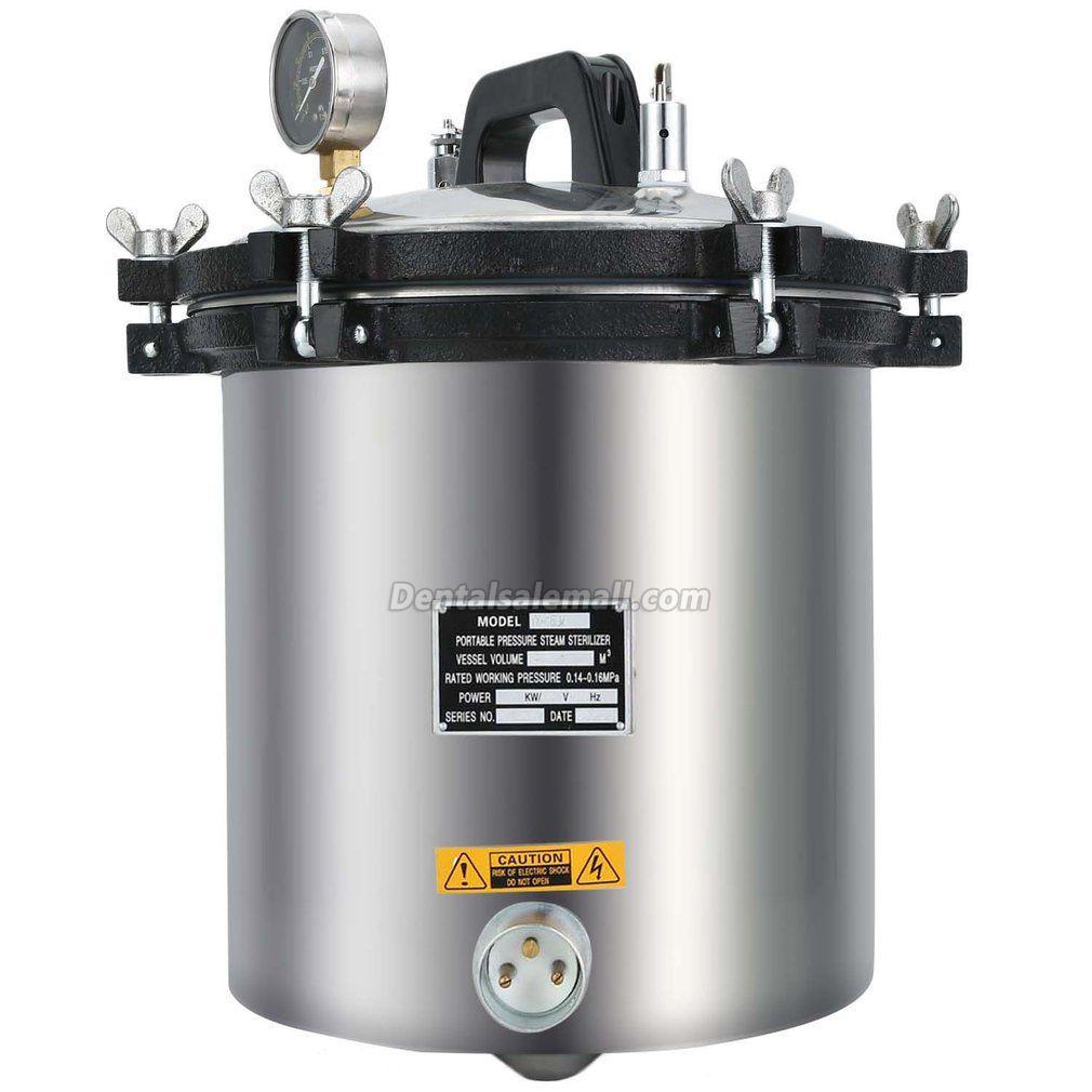 18L High Pressure Steam Sterilizer Medical Professional Dental Tattoo Autoclave Sterilization image 2