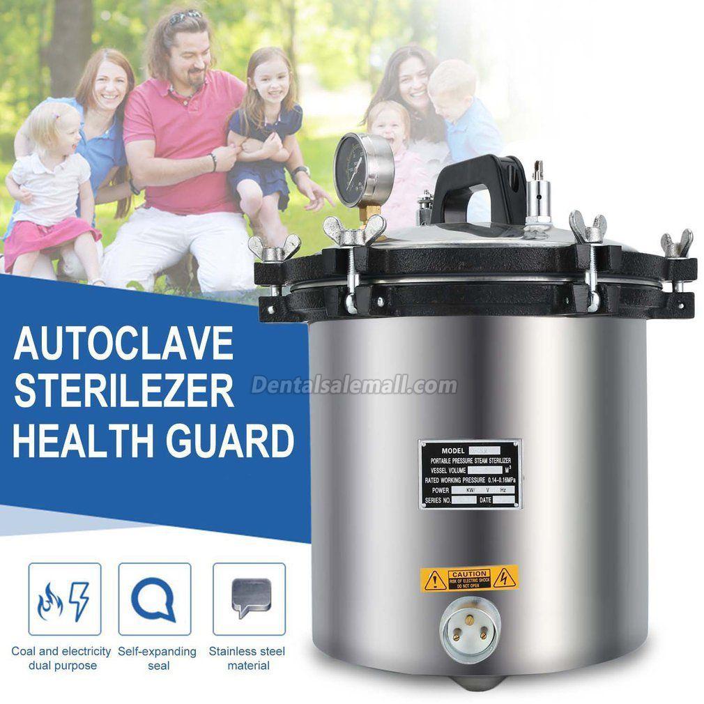 18L High Pressure Steam Sterilizer Medical Professional Dental Tattoo Autoclave Sterilization image 3