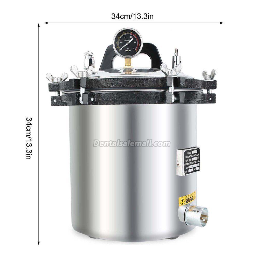 18L High Pressure Steam Sterilizer Medical Professional Dental Tattoo Autoclave Sterilization image 11