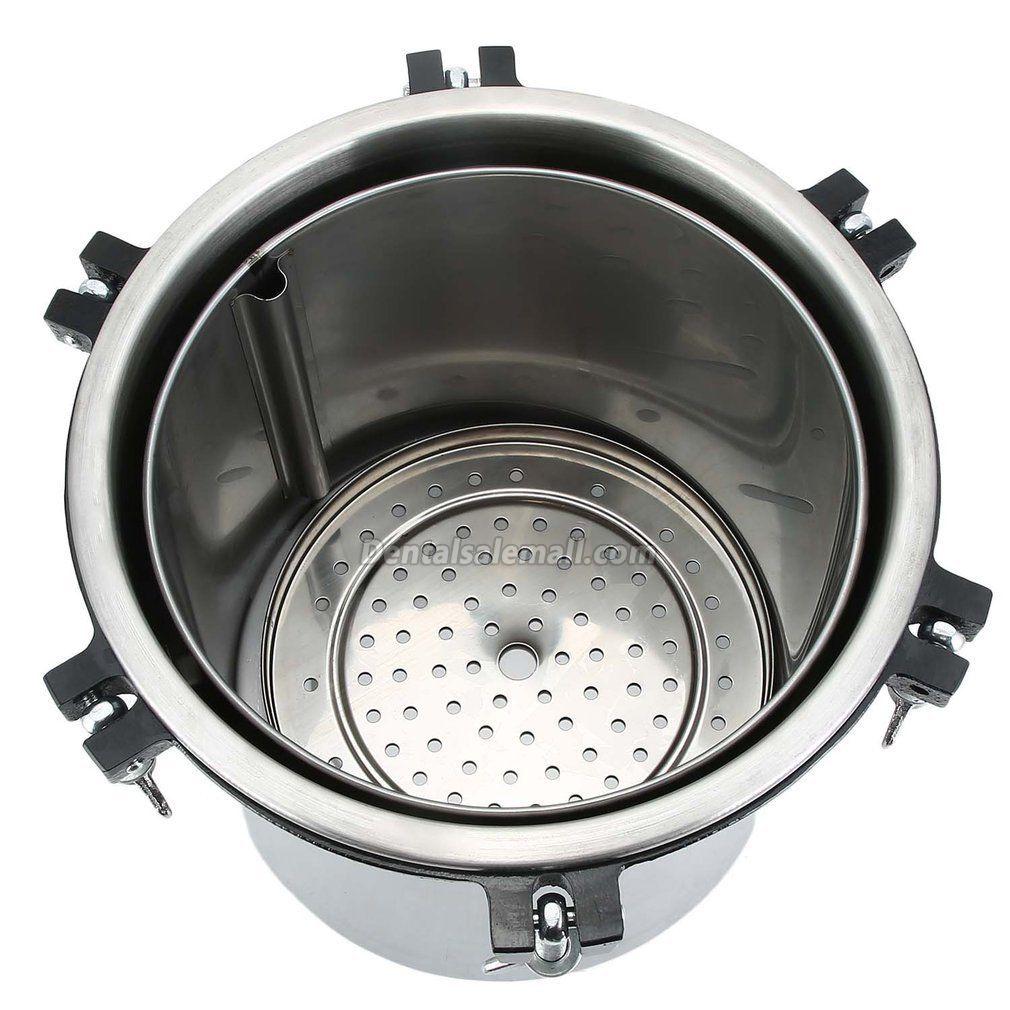 18L High Pressure Steam Sterilizer Medical Professional Dental Tattoo Autoclave Sterilization image 14