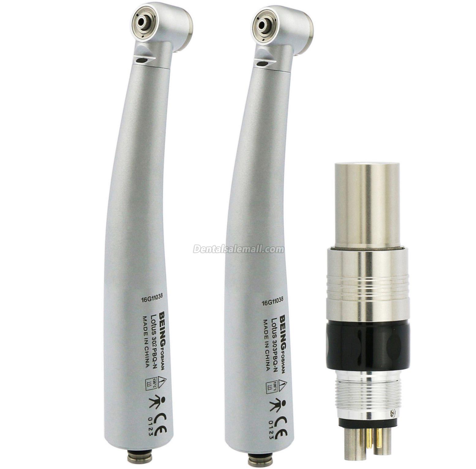 Being Lotus 302/303PBQ Fiber-Optic Turbine Handpiece with NSK Phatelus Coupler for Professional Use image 2
