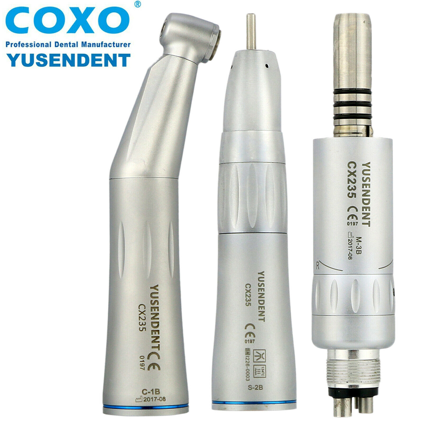 YUSENDENT COXO CX235-B Inner Water Low-Speed Contra-Angle Air Motor Straight Handpiece Kit for Professional Use image 2