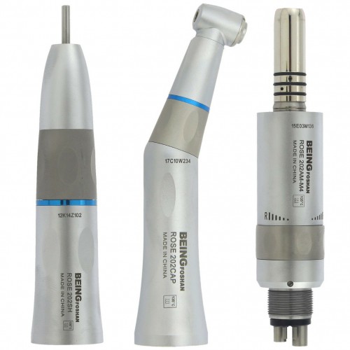Being Professional Dental Low-Speed Intra Head Contra-Angle Air Motor Handpiece Kit 4-Hole image 1