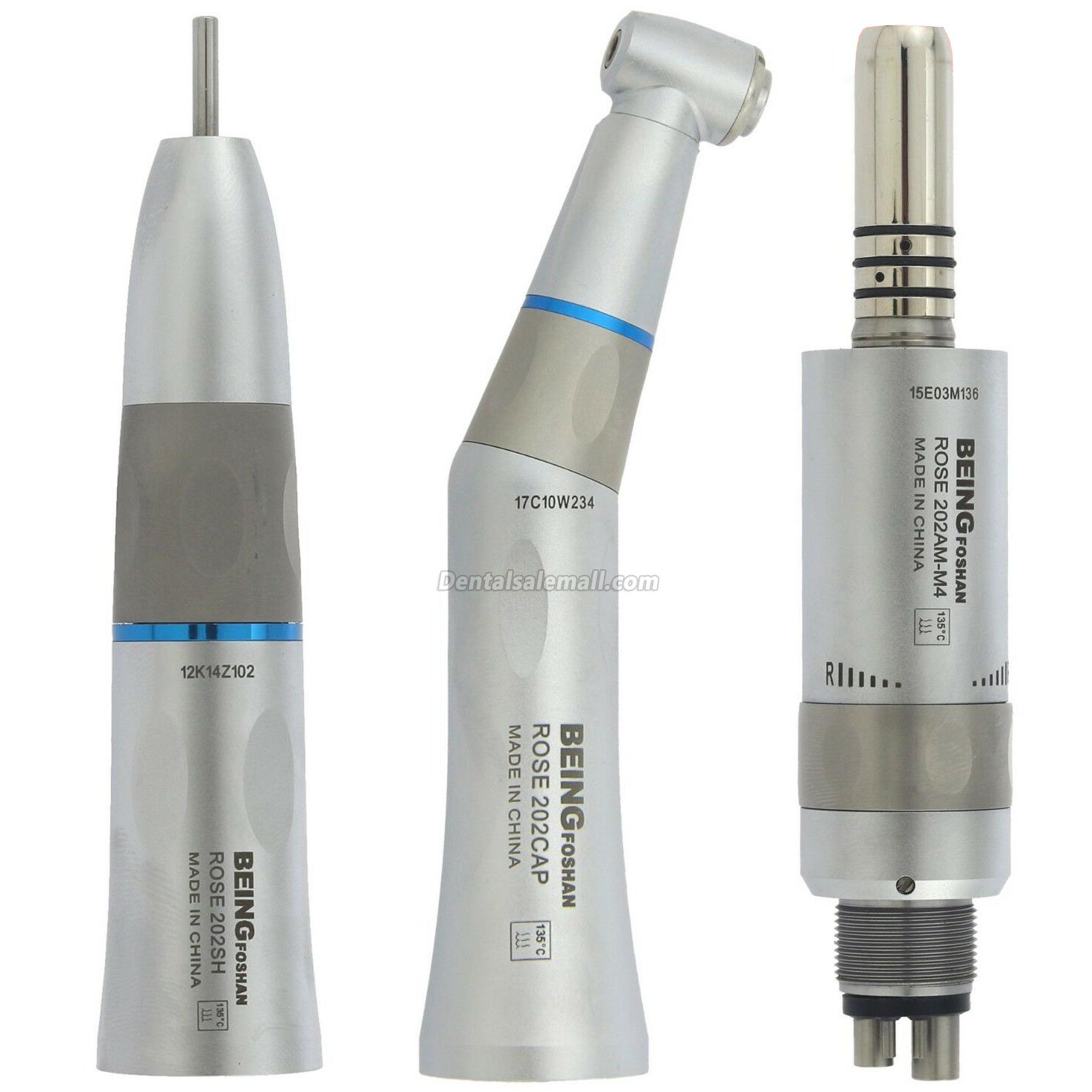 Being Professional Dental Low-Speed Intra Head Contra-Angle Air Motor Handpiece Kit 4-Hole image 2