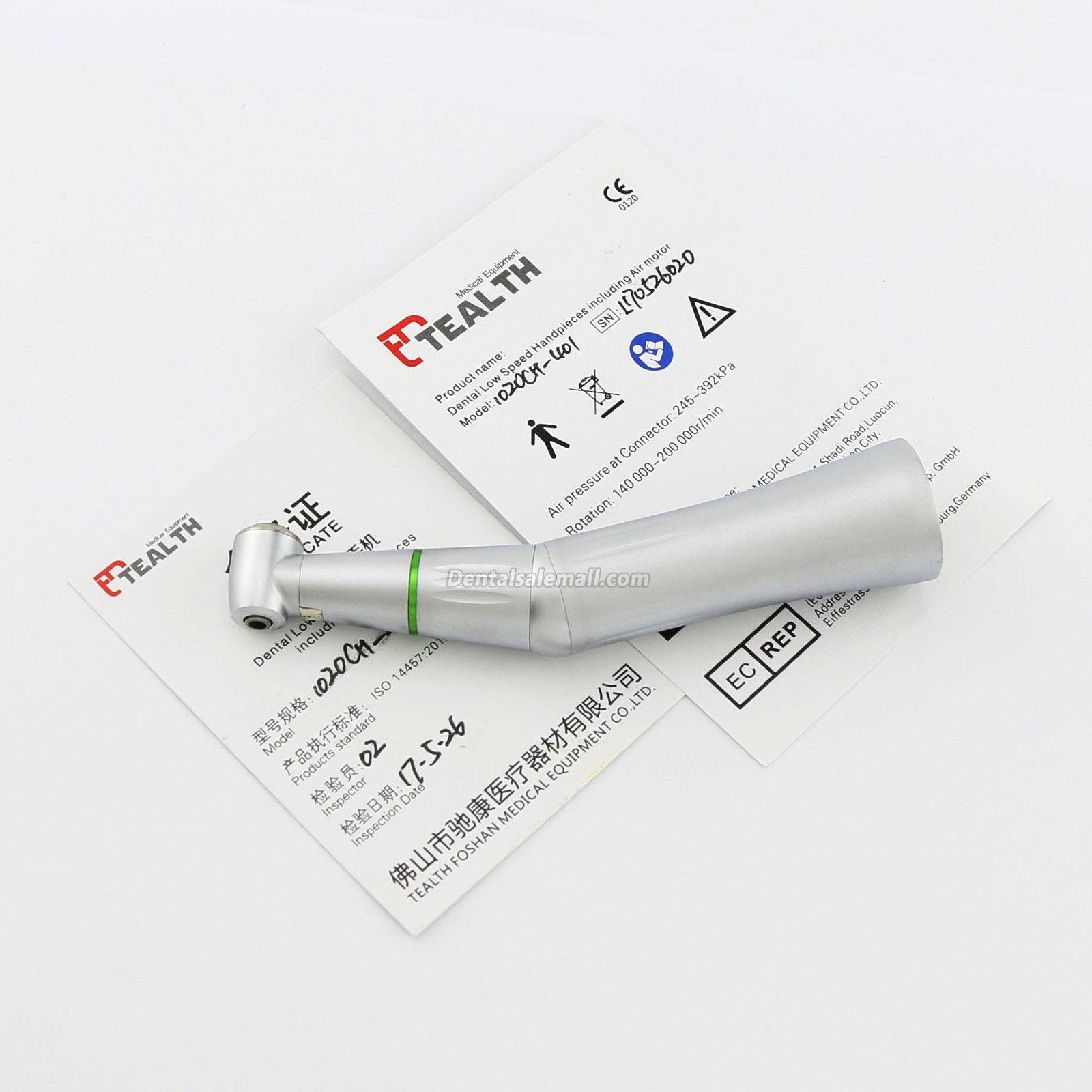 Tealth 1020CH-401 4:1 Reduction Push Button Inner Water Contra-Angle Handpiece for Professional Use image 13