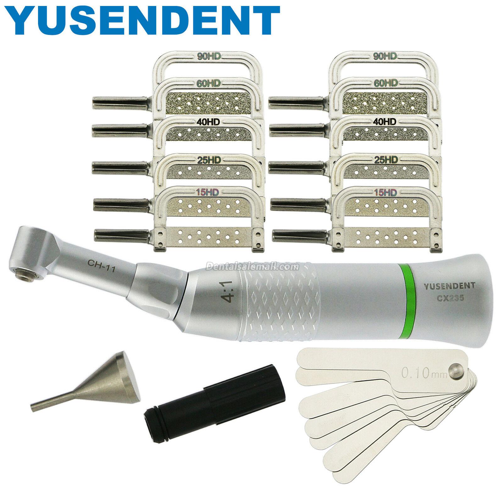 YUSENDENT COXO 4:1 Contra-Angle Handpiece CX235 C3-11 Interproximal Enamel Kit EVA IPR for Professional Use image 2